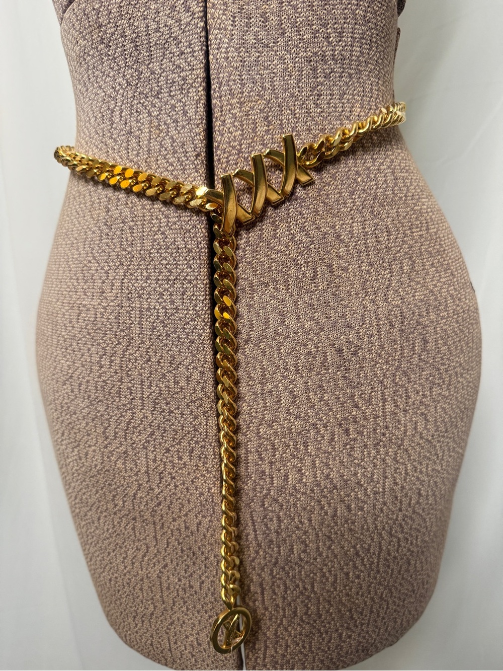 Vintage with Tags Paloma Picasso Gold Chain Waist Belt with Sculptural Clasp